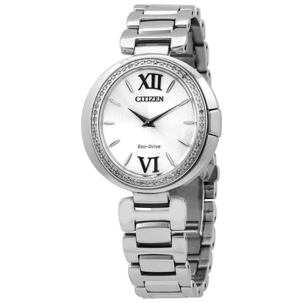 Citizen Capella Diamond Silver Dial Ladies Watch Ex150052a